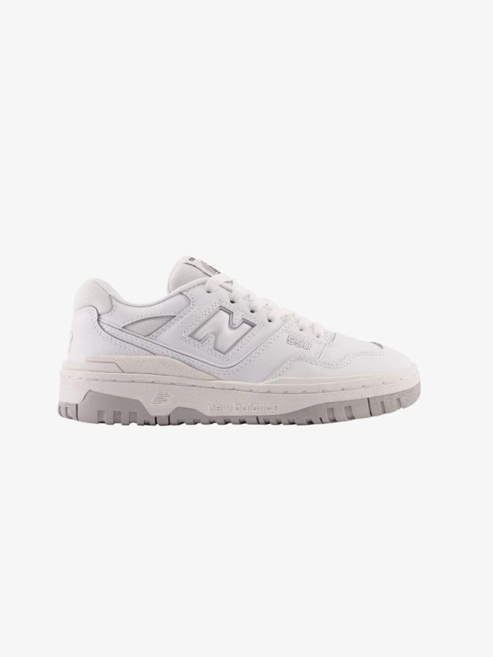 New Balance 550 White Grey Women's Size 7W Sneakers NEW